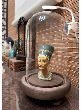 微景观玻璃罩首饰展示罩钟表手办人偶积木手模永生花防尘桌面摆件