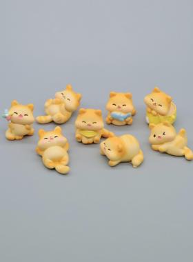 无聊送TA可爱胖胖小猫咪！工位情绪解压小礼物车载治愈桌面小摆件