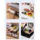 Rectangular thickened plastic basket commercial large drain basket kitchen washing basket canteen side dishes storage and sorting basket