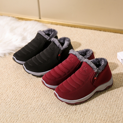 健步鞋秋冬加绒保暖防滑