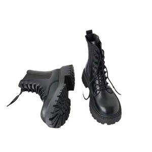 2026新款防水PU马丁靴 女韩版百搭防滑女靴