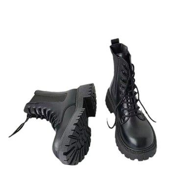 时尚韩版皮面PU防水女靴