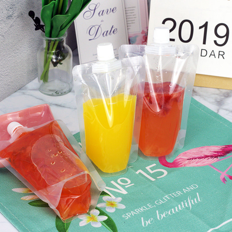 大口径透明吸嘴袋杂粮粥打包袋奶茶龙珠椰果外送袋直立通用饮品袋,淘宝优惠券,粉丝福利购,淘宝优惠卷