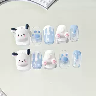 手工儿童穿戴甲女童美甲美乐蒂指甲贴纯手工美甲超闪温柔百搭高级,淘宝优惠券,粉丝福利购,淘宝优惠卷