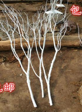 直销干树枝干枝白色树干许愿树橱窗枯树杆仿真婚庆树树枝装饰摆件