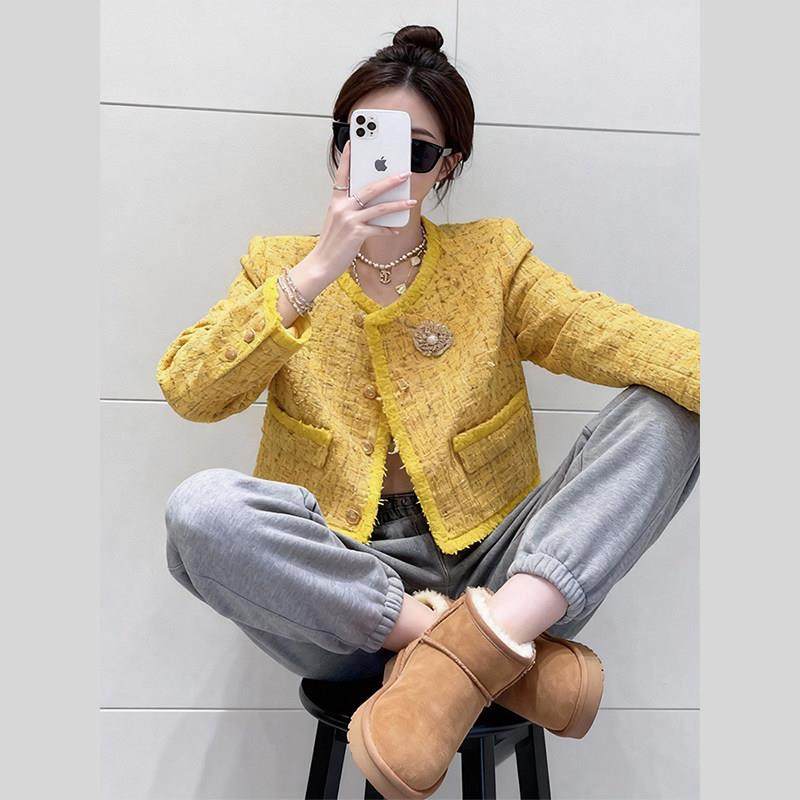 巨好看的气质高级感漂亮独特超好看小香风外套女2026新款春秋上衣,淘宝优惠券,粉丝福利购,淘宝优惠卷