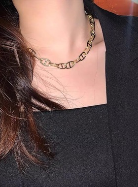 Ivy猪鼻子项链欧美简时尚