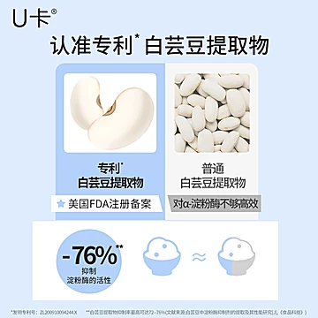 U卡白芸豆餐前片大餐伴侣[20元优惠券]-寻折猪