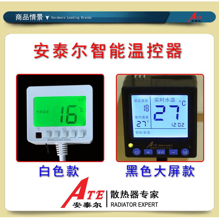 暖气片加热棒智能温控器水电暖气片电热棒加热管遥控定时免接线 - 图0