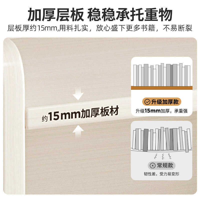 实木书架一体靠墙落地置物架子书柜家用儿童储物柜多层学新疆包邮,淘宝优惠券,粉丝福利购,淘宝优惠卷