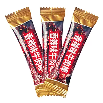 网红爆款零食[\u1f525]思思佳味牛肉棒168g/罐[9元优惠券]-寻折猪