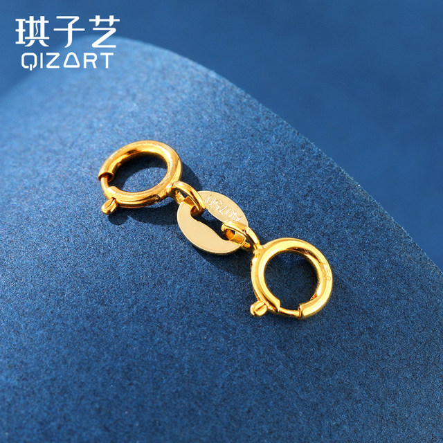 18K gold double buckle spring buckle double joint pearl buckle