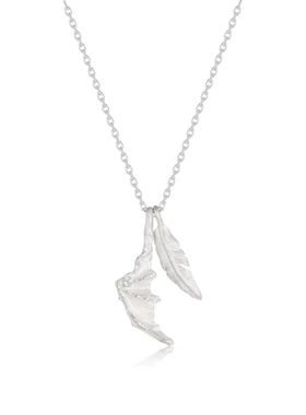 复古亮银生肖龙生项链 设计925银项链男女情侣翅膀