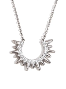 欧美时尚气质个性创意项坠不锈钢镀18k金印第安酋长头饰吊坠项链