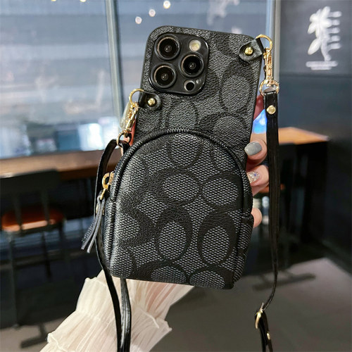 适用小米POCOF6PRO手机壳F6零钱包F5Pro斜跨绳F5可装卡F4Gt口红F3耳机F2Pro背带包F1小众f2时尚防摔保护套 - 图0