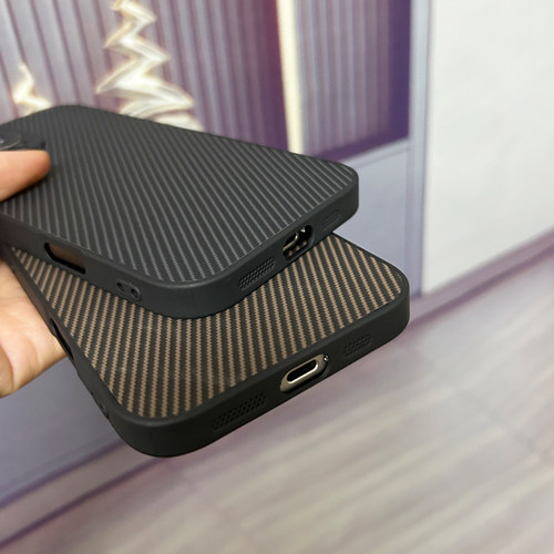 适用三星S24FE手机壳S25Ultra商务S30Plus碳纤维S20凯夫拉GalaxyS22+皮质s23FE男女5G小众s21时尚防摔通用壳 - 图3