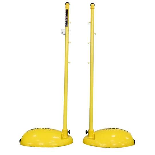 Outdoor and indoor standard badminton grid posts ABS/cast iron badminton posts mobile grid school community