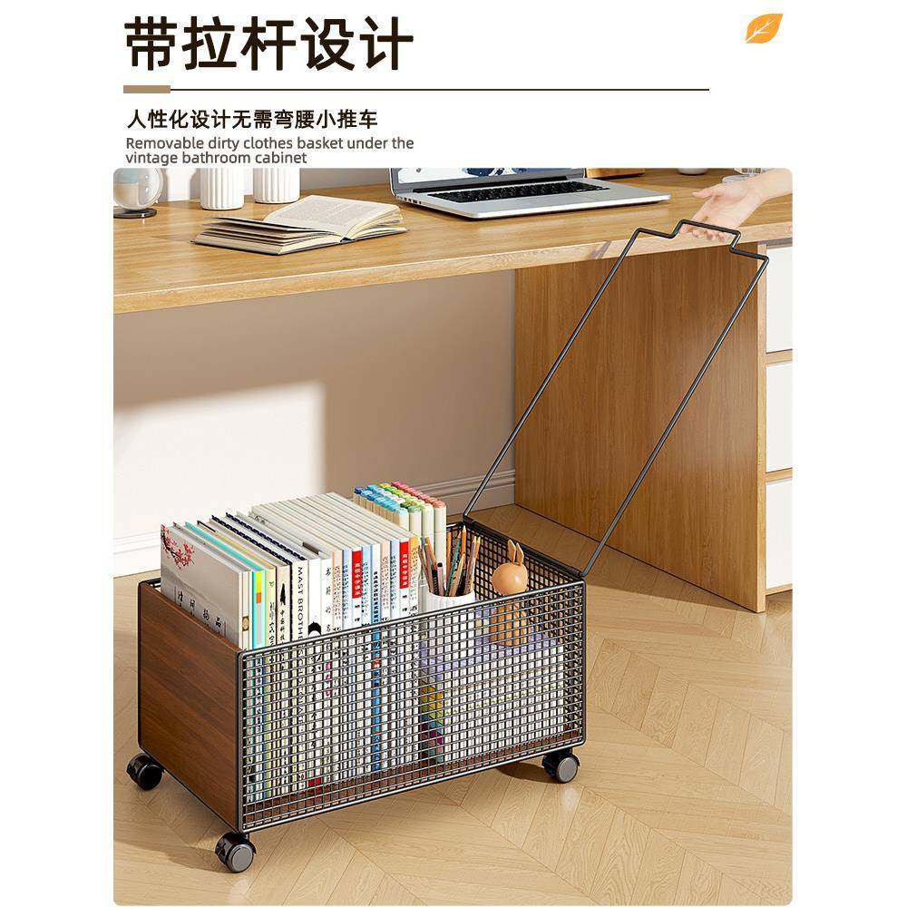 书本收纳箱桌下书箱学生教室用带滑轮可移动收纳神器整理筐盒书架,淘宝优惠券,粉丝福利购,淘宝优惠卷