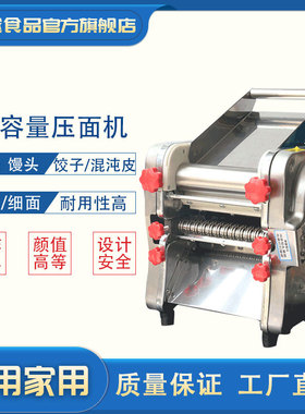 晟阳不锈钢大容量压面机全自动免拆刀商用饺子皮机揉切面条机