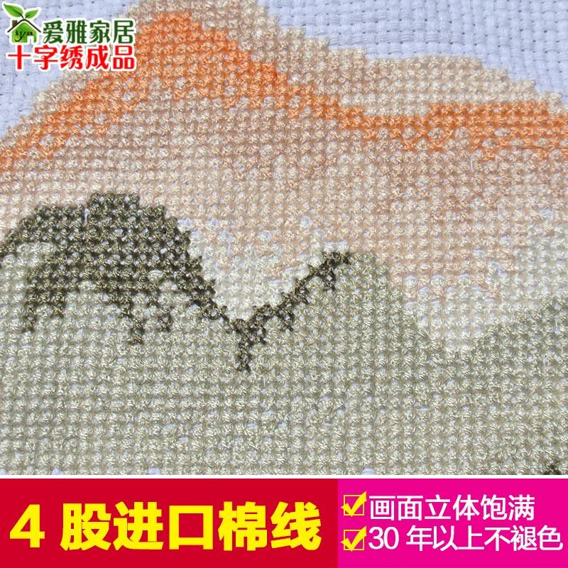 2021年新款i绣鸿运当头十字绣成品流水生财客厅山水画已绣好的出,淘宝优惠券,粉丝福利购,淘宝优惠卷