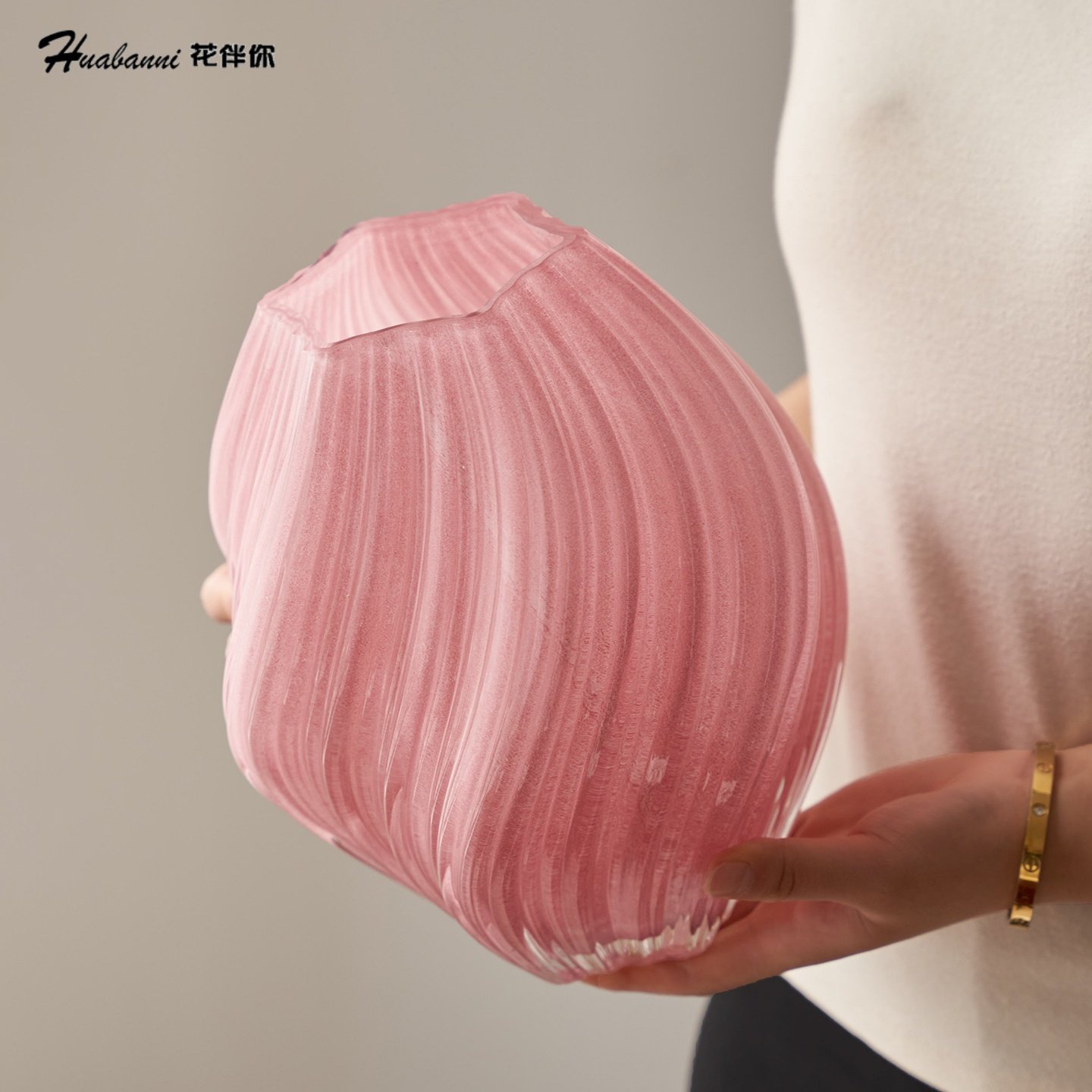 麦芽糖螺旋玻璃花瓶摆件琉璃不规则扭曲现代家居装饰水培玻璃花器,淘宝优惠券,粉丝福利购,淘宝优惠卷