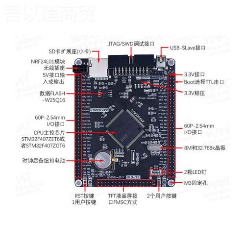 STM32F47ZGT6/ET6ESG开发板 0STM432FZ4 M核心板 cortex-M4 - 图3