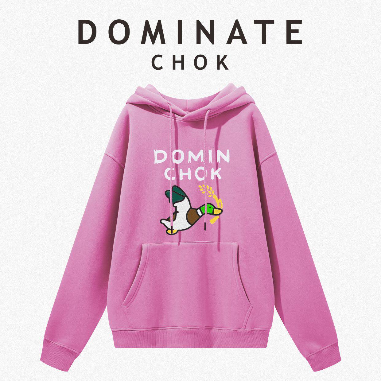 Chok 25SS 秋冬新品趣味小鸟印花男女情侣休闲宽松加绒圆领卫衣