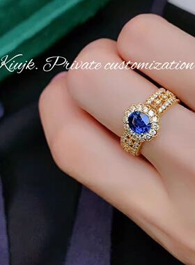 镂空蕾丝设计复古戒指