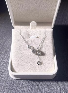 小蛮腰足银S925项链女