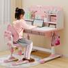 A9L children's learning table and chair can lift primary school students home writing bookshelf integrated table children correct sitting posture