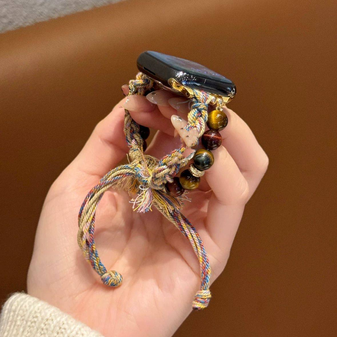 适用荣耀亲选2i表带手环9斑斓琥珀链荣耀5/4Pro/HaylouWatch表带,淘宝优惠券,粉丝福利购,淘宝优惠卷