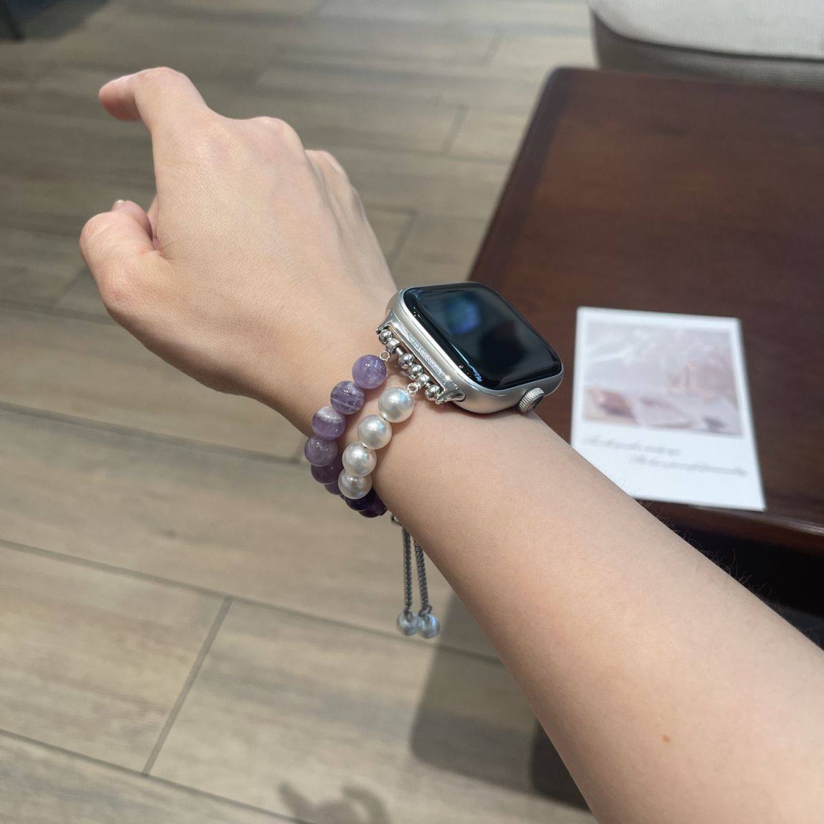 适用荣耀手表5/2i表带紫锂珍珠手环10/9荣耀亲选WatchHaylou表链,淘宝优惠券,粉丝福利购,淘宝优惠卷