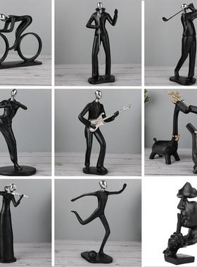 现代简约创意家居客厅电视柜酒柜装饰品办公室轻奢工艺品桌面摆件