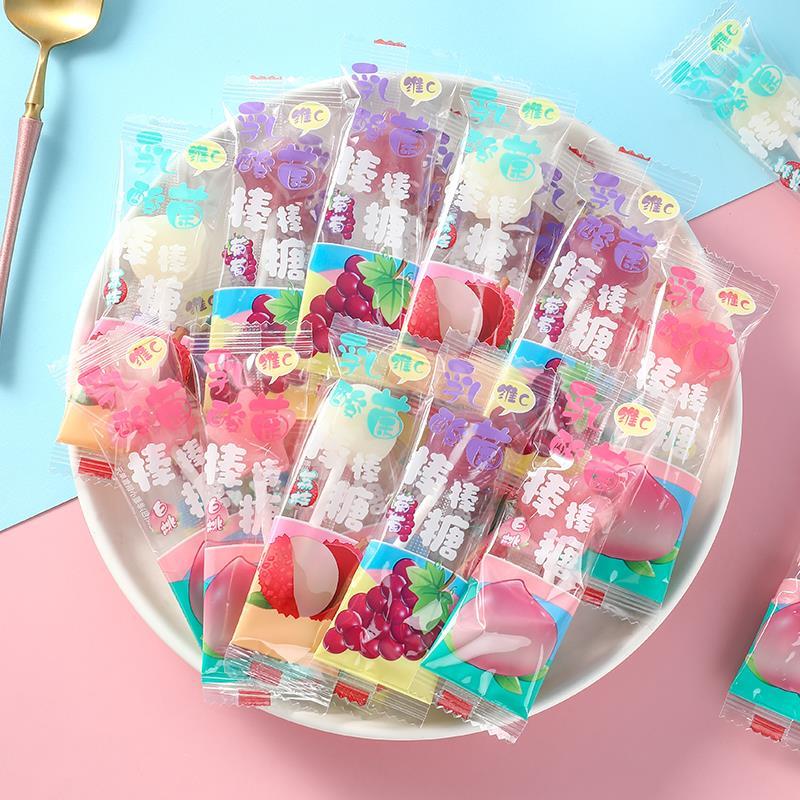 0脂乳酸菌维生素C棒棒糖网红宝宝儿童节幼儿园分享解馋小零食糖果 - 图2