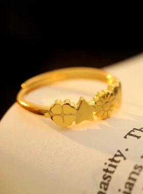 s925银多时尚戒指女小众设计感ins风组合食指环新品潮