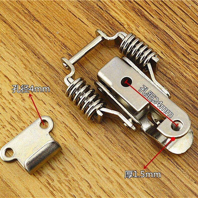 加厚铁镀镍双弹簧搭扣 木箱工具箱锁扣拉扣搭扣 箱包锁扣搭扣配件,淘宝优惠券,粉丝福利购,淘宝优惠卷