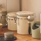 Siyue coffee bean storage tank coffee powder seal tank one-way exhaust storage storage storage bean tank milk powder storage tank