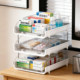 Multi-layer drawer storage medicine cabinet layered storage rack