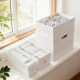 Japanese style storage box with lid dustproof stacked storage box