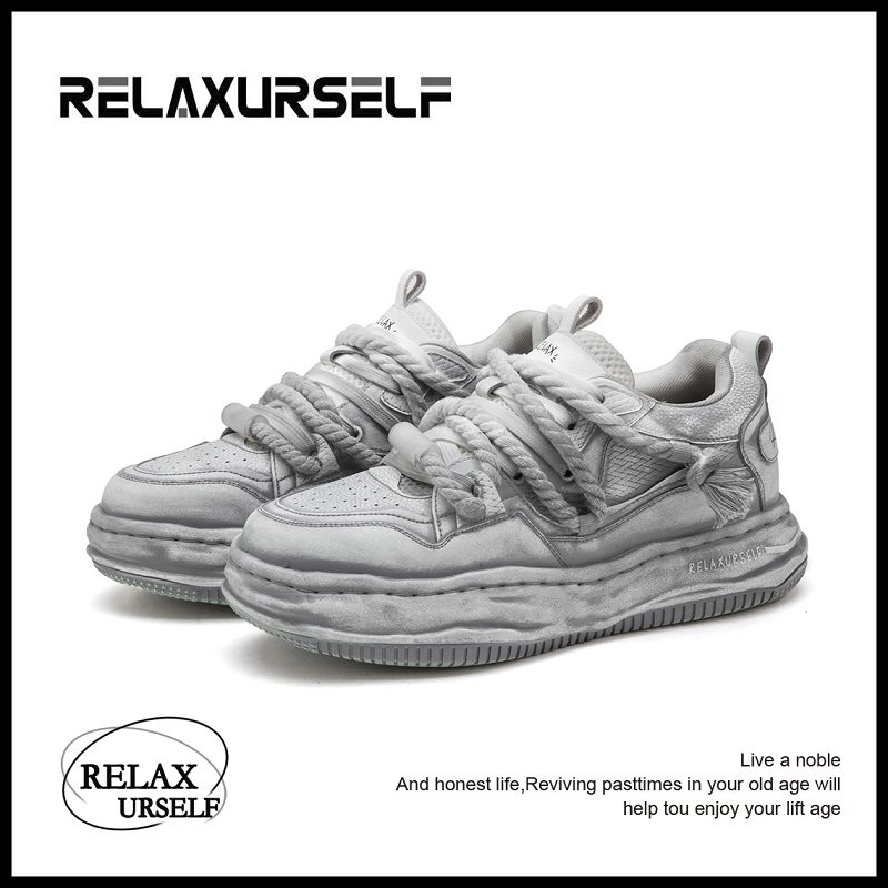 RELAXURSELF秋季2025新款潮鞋男百搭休闲鞋子男士增高鞋情侣板鞋,淘宝优惠券,粉丝福利购,淘宝优惠卷