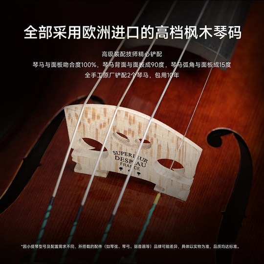 PHOENIX菲妮克斯小提琴初学者专业乐器院校练琴演奏实木纯手工琴