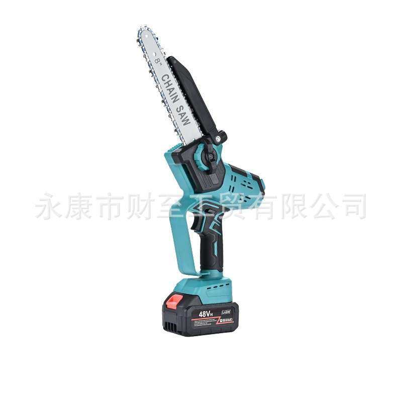 6寸8寸有刷锂电电链锯家用大功率手持充电式锂电锯单手伐木锯迷你,淘宝优惠券,粉丝福利购,淘宝优惠卷