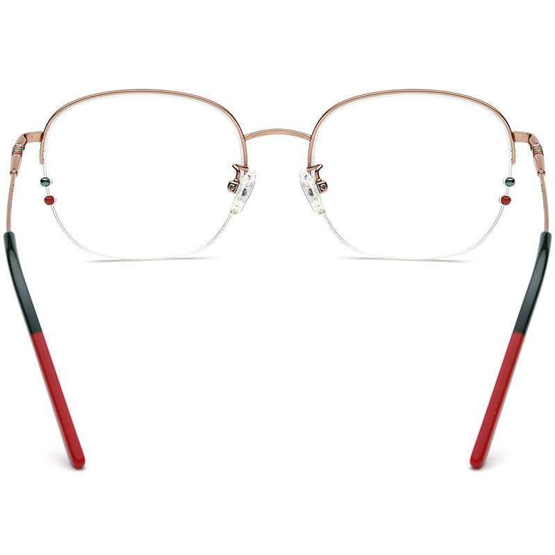 无螺丝半框方形商务眼镜架男超轻纯钛金属光学近视眼镜框男士深圳,淘宝优惠券,粉丝福利购,淘宝优惠卷