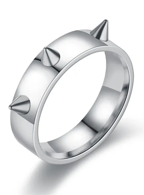 欧美风暗器扳指霸气情侣戒指3钉尖紧急防卫指环随身武器