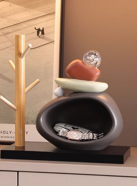 德式时来运转钥匙收纳玄关摆件入户门客厅高端家居装W饰品乔迁礼