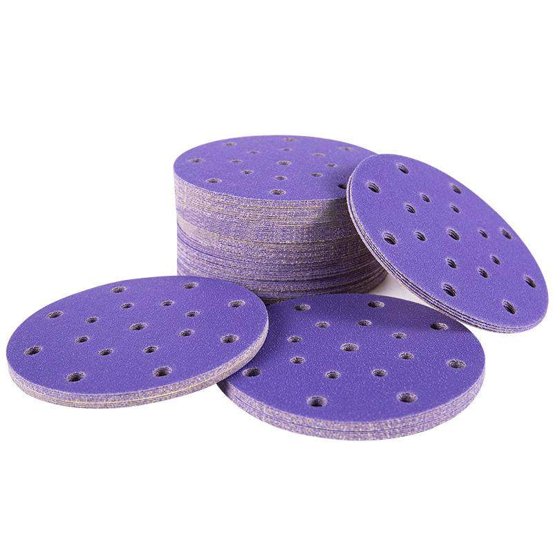 6寸17孔干磨砂纸片自粘陶瓷紫砂沙纸汽车打磨抛光圆盘植绒砂纸片,淘宝优惠券,粉丝福利购,淘宝优惠卷