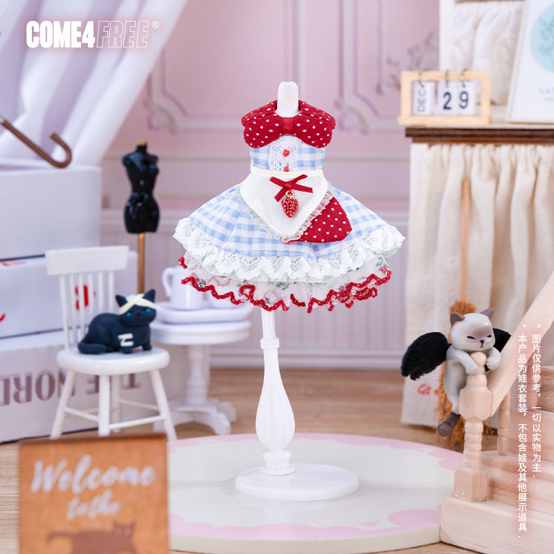 COME4FREE旗舰店日常系列【珍巧莓莓】12分BJD娃衣裙子套装,淘宝优惠券,粉丝福利购,淘宝优惠卷