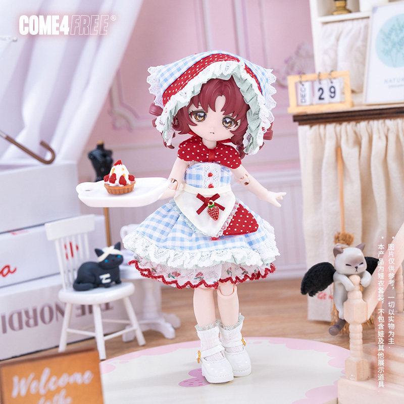 COME4FREE旗舰店日常系列【珍巧莓莓】12分BJD娃衣裙子套装,淘宝优惠券,粉丝福利购,淘宝优惠卷