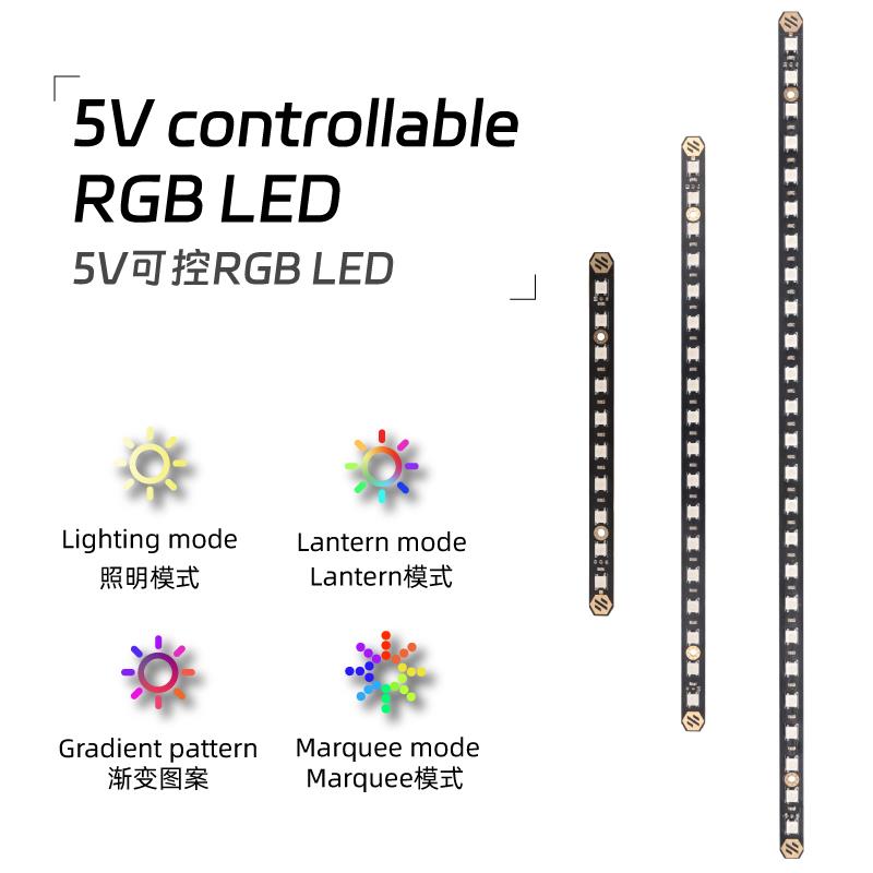 Mellow 2Pcs Voron 0.1/0.2/2.4 5V RGB/24V白光灯条Disco Stick - 图0