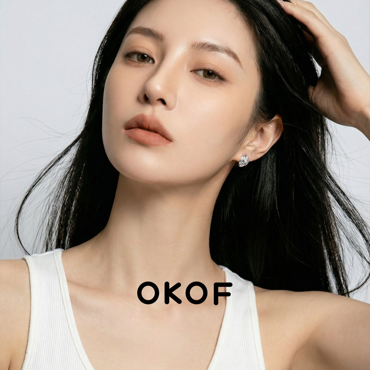 OKOF野蛮生长小藤蔓S925纯银耳钉高级感银耳饰通勤精致小众饰品,淘宝优惠券,粉丝福利购,淘宝优惠卷